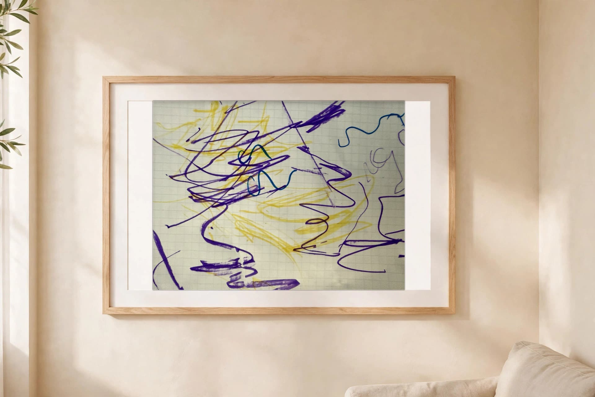 Purple Weather — Framed Print